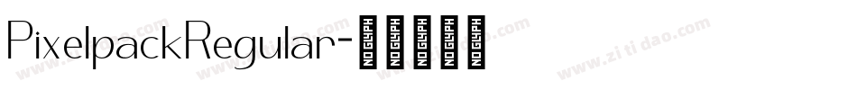 PixelpackRegular字体转换