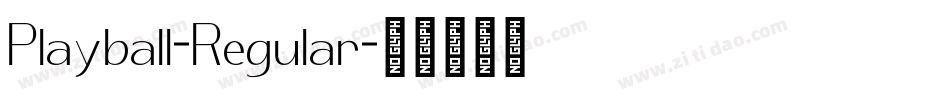 Playball-Regular字体转换