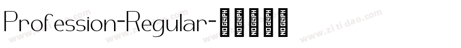 Profession-Regular字体转换