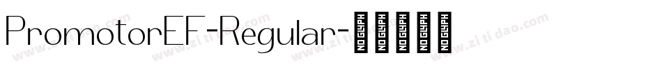 PromotorEF-Regular字体转换