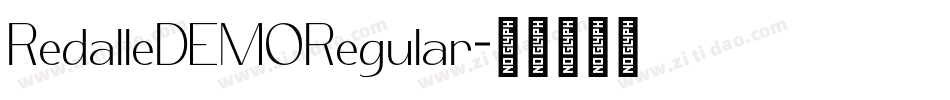 RedalleDEMORegular字体转换