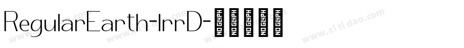RegularEarth-lrrD字体转换