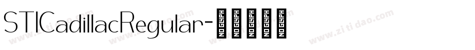 STICadillacRegular字体转换