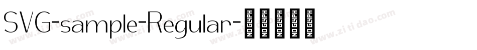 SVG-sample-Regular字体转换