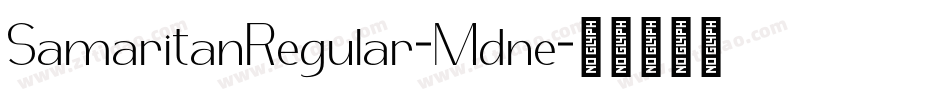 SamaritanRegular-Mdne字体转换