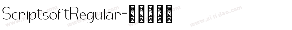 ScriptsoftRegular字体转换