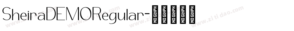 SheiraDEMORegular字体转换