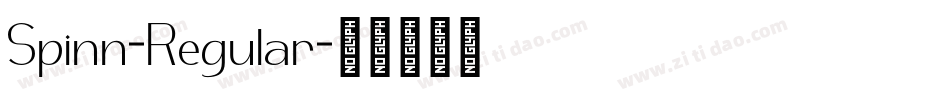 Spinn-Regular字体转换 Spinn-Regular字体转换