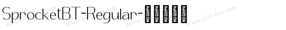 SprocketBT-Regular字体转换
