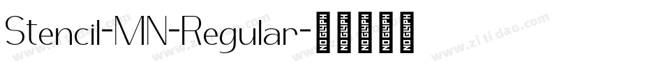 Stencil-MN-Regular字体转换