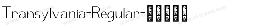 Transylvania-Regular字体转换