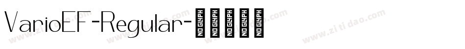 VarioEF-Regular字体转换