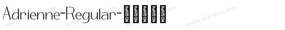 Adrienne-Regular字体转换