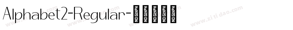 Alphabet2-Regular字体转换