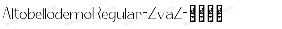 AltobellodemoRegular-ZvaZ字体转换