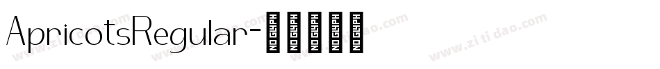 ApricotsRegular字体转换