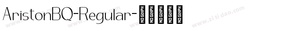 AristonBQ-Regular字体转换