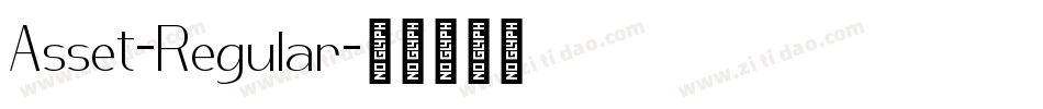Asset-Regular字体转换 Asset-Regular字体转换