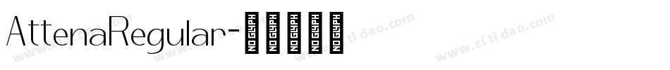 AttenaRegular字体转换