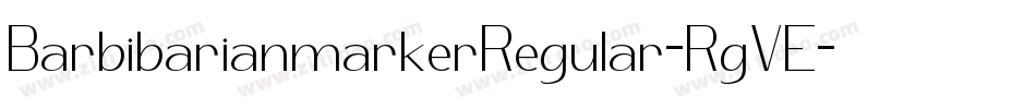 BarbibarianmarkerRegular-RgVE字体转换