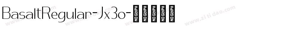 BasaltRegular-Jx3o字体转换