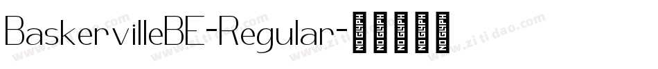 BaskervilleBE-Regular字体转换