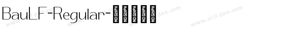 BauLF-Regular字体转换