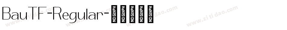 BauTF-Regular字体转换