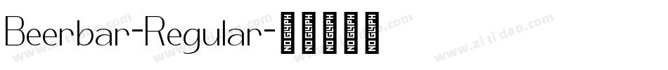 Beerbar-Regular字体转换