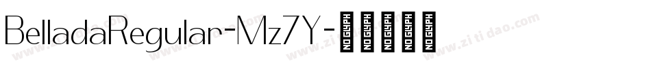 BelladaRegular-Mz7Y字体转换