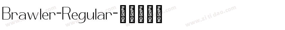 Brawler-Regular字体转换