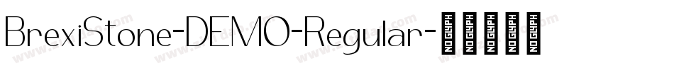 BrexiStone-DEMO-Regular字体转换