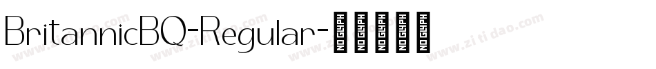 BritannicBQ-Regular字体转换