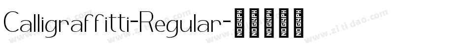 Calligraffitti-Regular字体转换