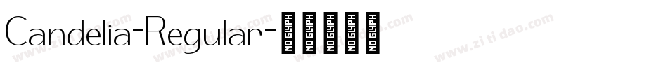 Candelia-Regular字体转换