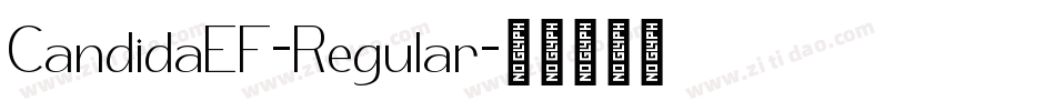CandidaEF-Regular字体转换