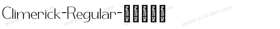 Climerick-Regular字体转换