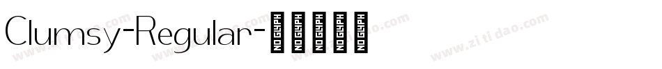 Clumsy-Regular字体转换