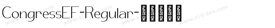 CongressEF-Regular字体转换