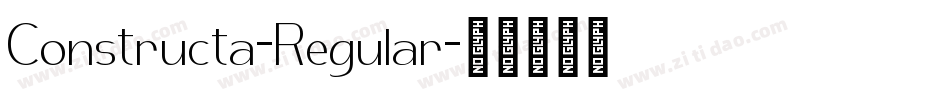 Constructa-Regular字体转换