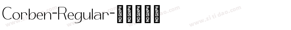 Corben-Regular字体转换
