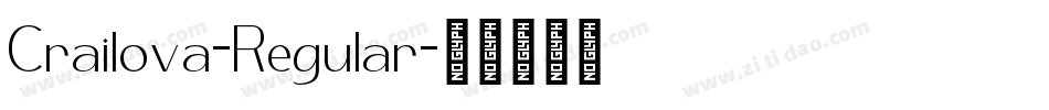 Crailova-Regular字体转换