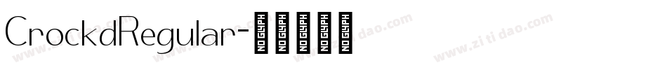 CrockdRegular字体转换