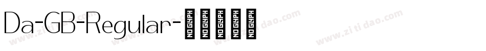 Da-GB-Regular字体转换