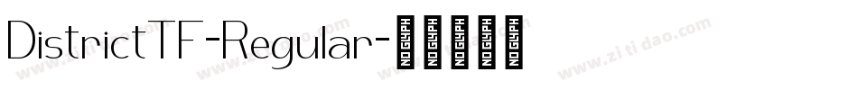 DistrictTF-Regular字体转换