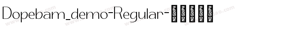 Dopebam_demo-Regular字体转换