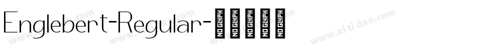 Englebert-Regular字体转换