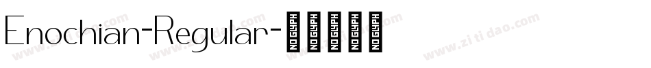 Enochian-Regular字体转换