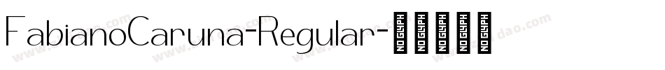 FabianoCaruna-Regular字体转换