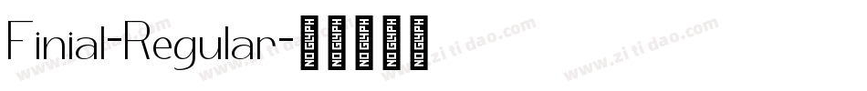 Finial-Regular字体转换 Finial-Regular字体转换
